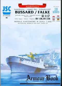Katapultowiec “Bussard/Falke”, podwodny stawiacz min U-117 (Судно с катапультой «Буссард», подводный минзаг U-117) [JSC 86]