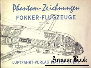 Phantom-Zeichnungen der Fokker Flugzeuge