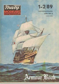 Historyczny zaglowiec ''Mayflower'' [Maly Modelarz 1989-01-02]