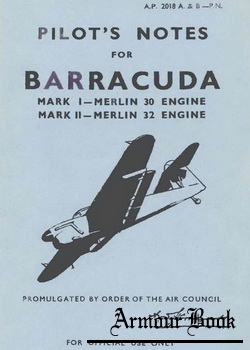 Pilots Notes Barracuda MkI MkII