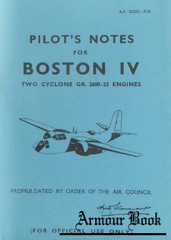 Pilots Notes for Boston IV