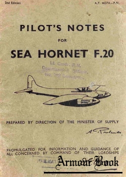 Pilots Notes Sea Hornet F20
