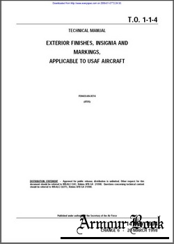 TO 1-1-4 Technical manual exterior finishes, insignia and markings, applicable to usaf aircraft