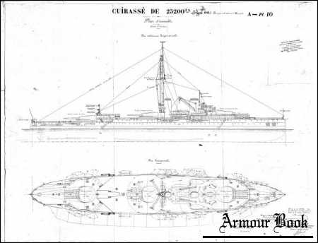Чертежи кораблей французского флота - LANGUEDOC 1915