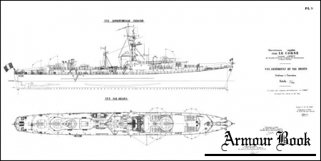 Чертежи кораблей французского флота - LE CORSE 1952