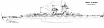 Чертежи немецкого карманного линкора Admiral Graf Spee