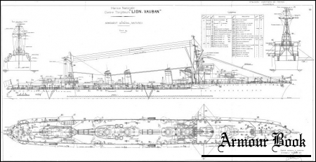 Чертежи кораблей французского флота - LION 1930