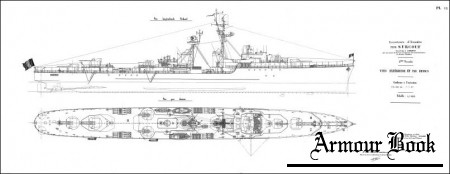Чертежи кораблей французского флота - MAILLE-BREZE 1954