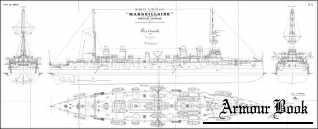 Чертежи кораблей французского флота - MARSEILLAISE 1900
