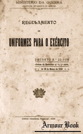 Regulamento de Uniformes Para o Exercito 1933