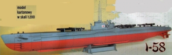 Japonski okret podwodny I-58 (1/200)