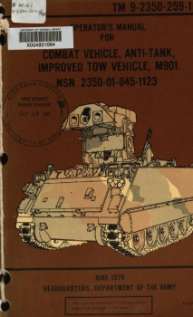 TM 9-2350-259-10: Improved TOW Vehicle, M901
