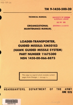 TM 9-1450-500-20: Loader-Transporter, Guided Missile, XM501E3
