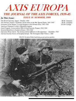 Axis Europa: The Journal of the Axis Forces 1939-1945 Issue 18 Summer 1999
