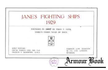 Jane’s Fighting Ships 1929 [Sampson Low]