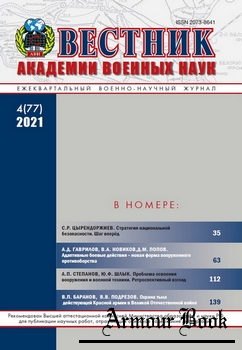 Вестник Академии военных наук 2021-04 (77)